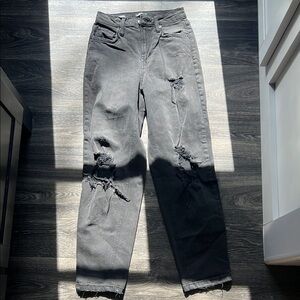 Distressed Black Jeans